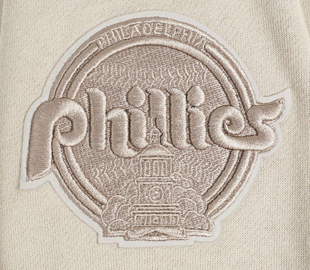 Pro Standard Men's MLB Philadelphia Phillies Neutral Drop Shoulder Pullover Hoodie - Taupe - TAUPE