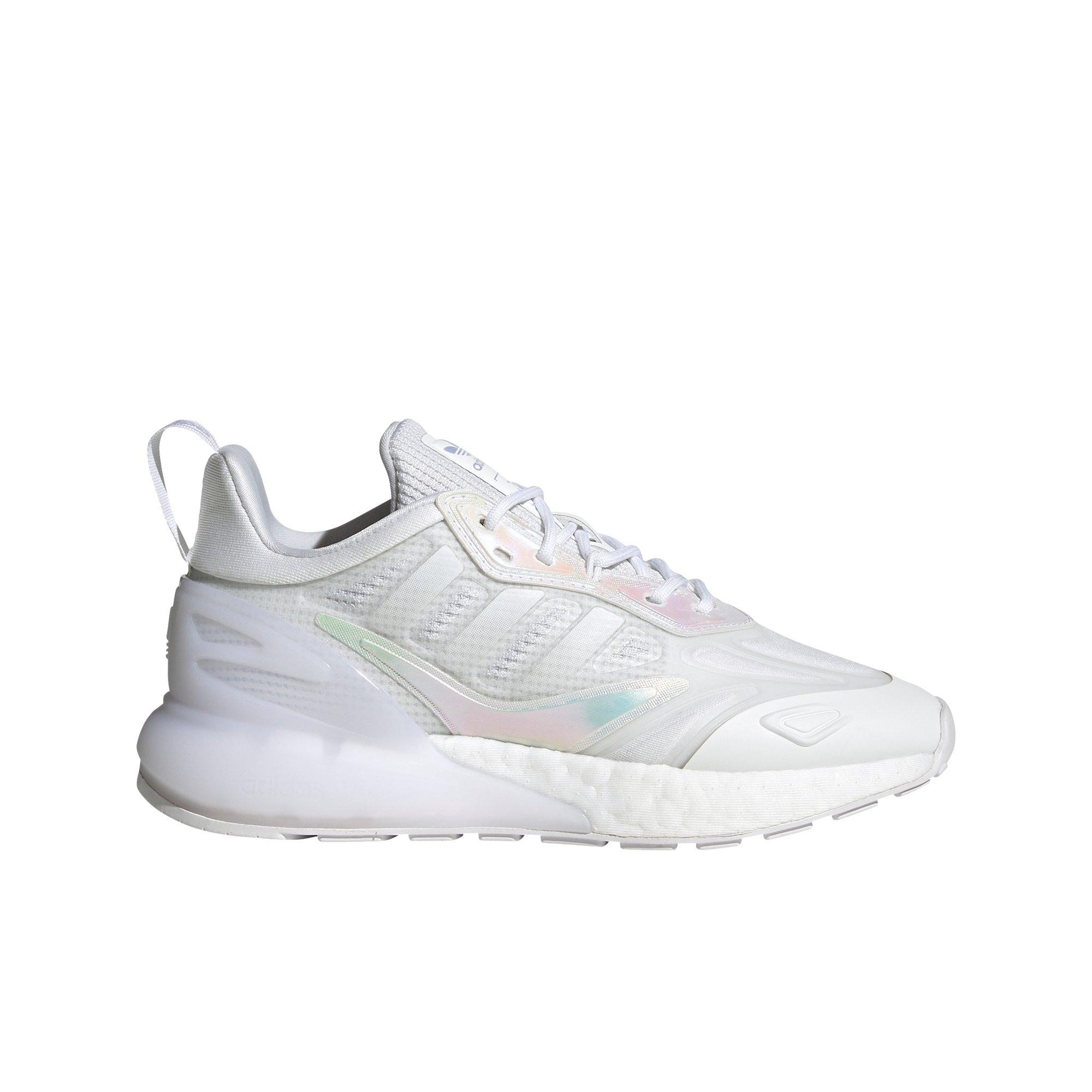 adidas Originals ZX 2K Boost 2.0 "Ftwr White/Violet Tone" Grade School Girls' Shoe - WHITE/PURPLE Thumbnail View 1