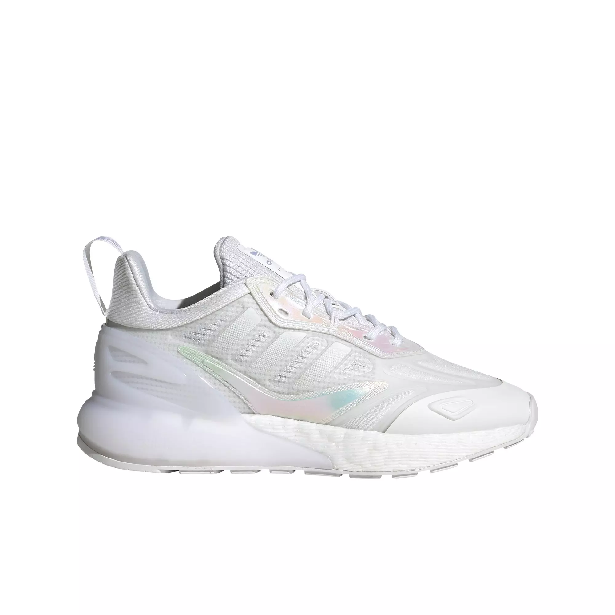 adidas Originals ZX 2K Boost 2.0 "Ftwr White/Violet Tone" Grade School Girls' Shoe - WHITE/PURPLE
