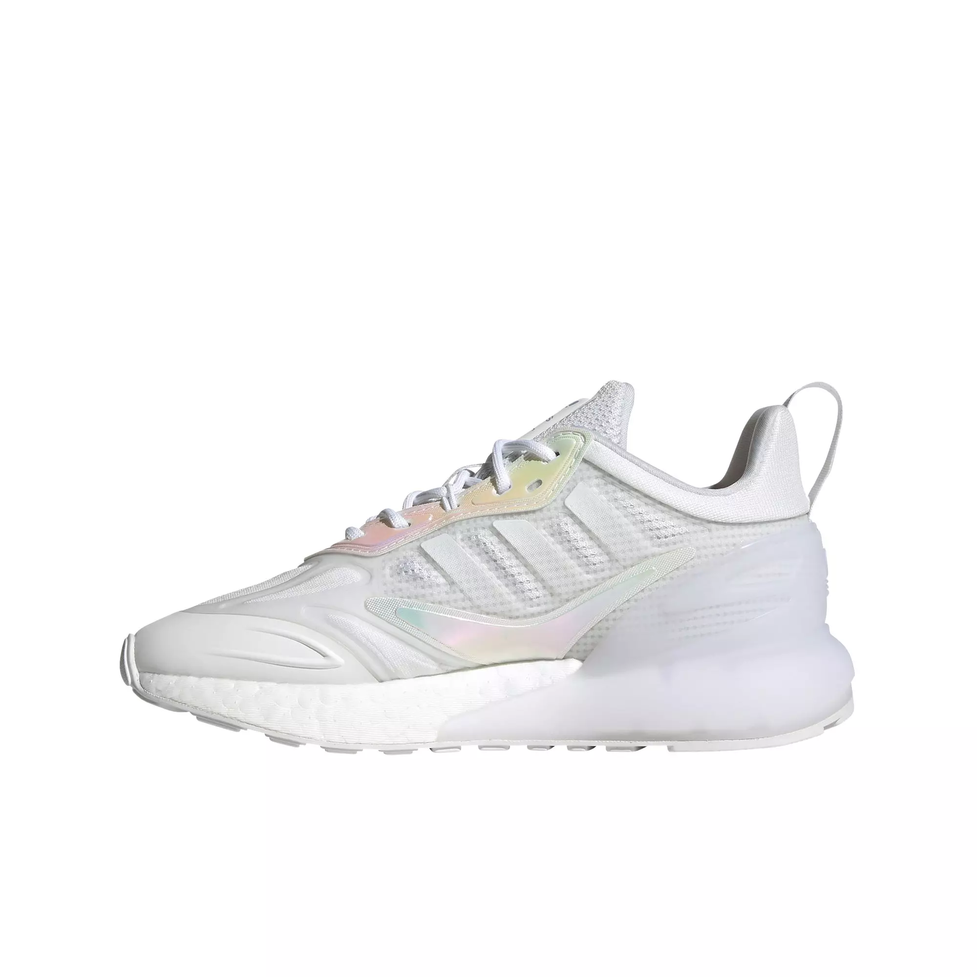 adidas Originals ZX 2K Boost 2.0 "Ftwr White/Violet Tone" Grade School Girls' Shoe - WHITE/PURPLE