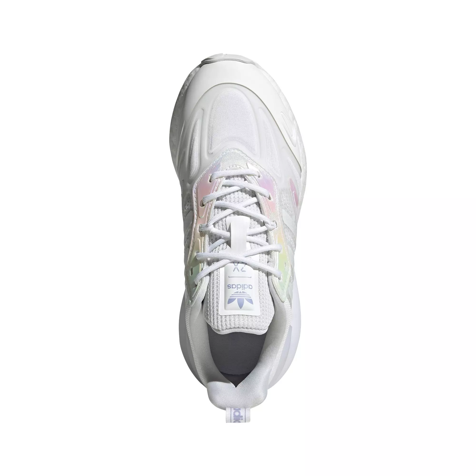 adidas Originals ZX 2K Boost 2.0 "Ftwr White/Violet Tone" Grade School Girls' Shoe - WHITE/PURPLE