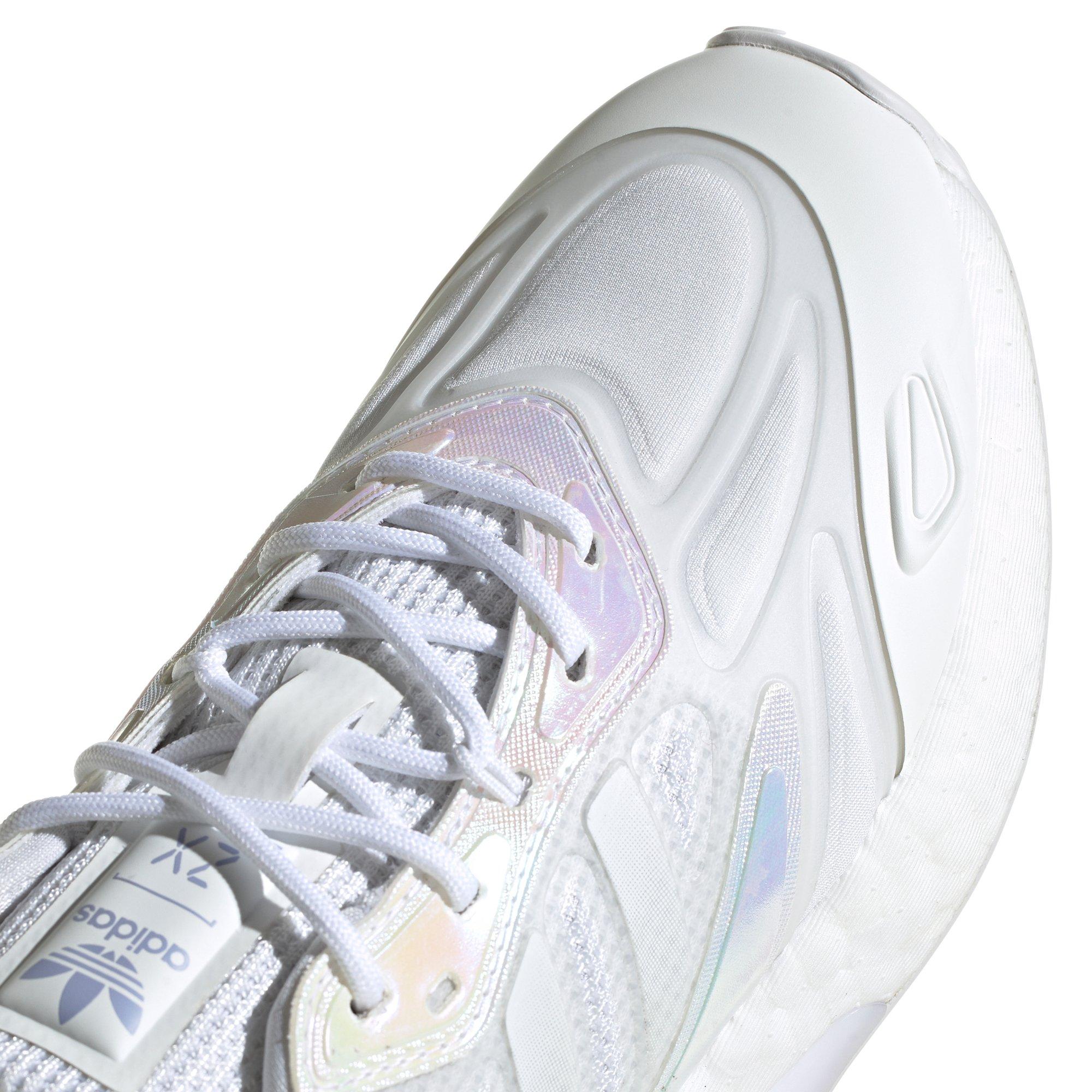 adidas Originals ZX 2K Boost 2.0 "Ftwr White/Violet Tone" Grade School Girls' Shoe - WHITE/PURPLE Thumbnail View 7
