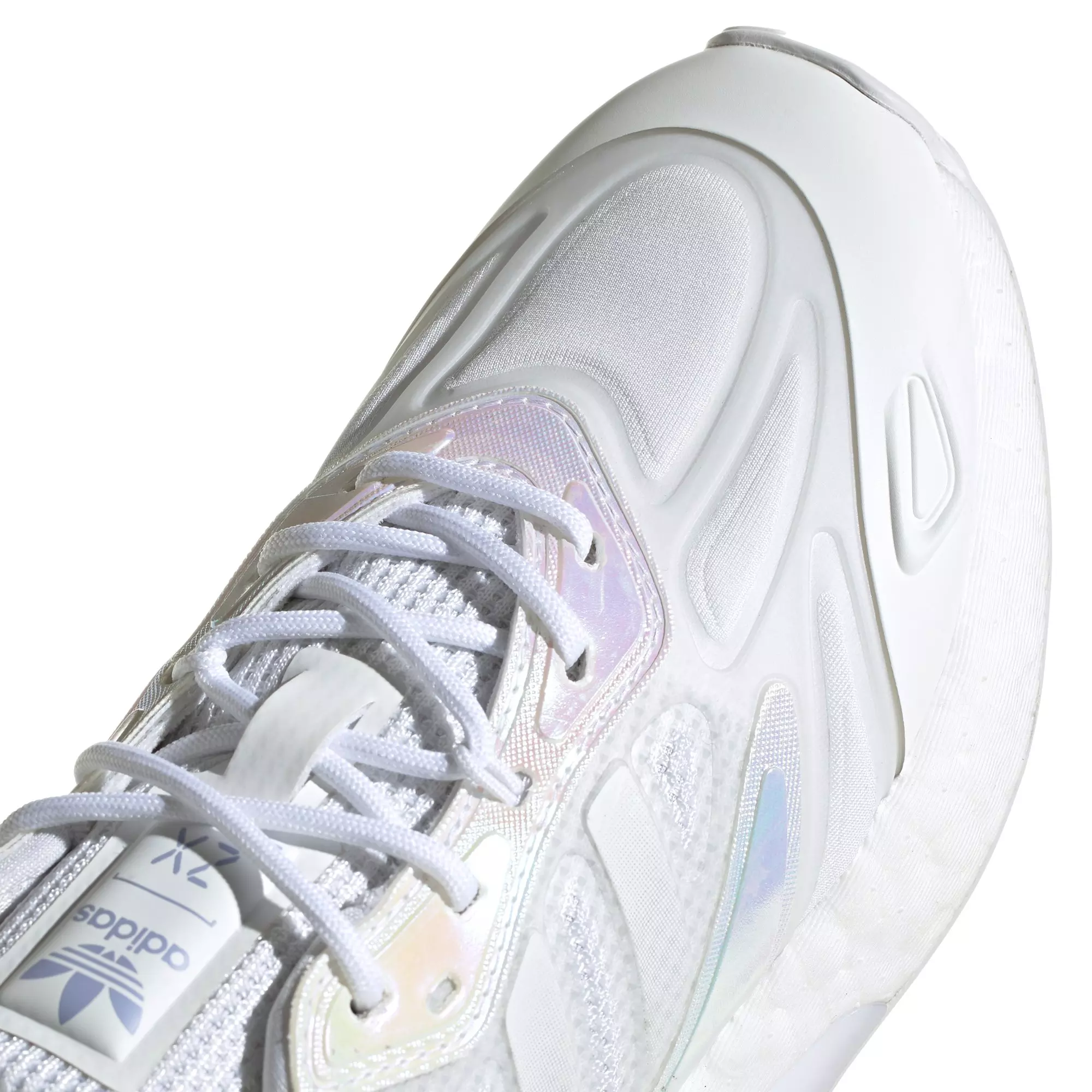 adidas Originals ZX 2K Boost 2.0 "Ftwr White/Violet Tone" Grade School Girls' Shoe - WHITE/PURPLE