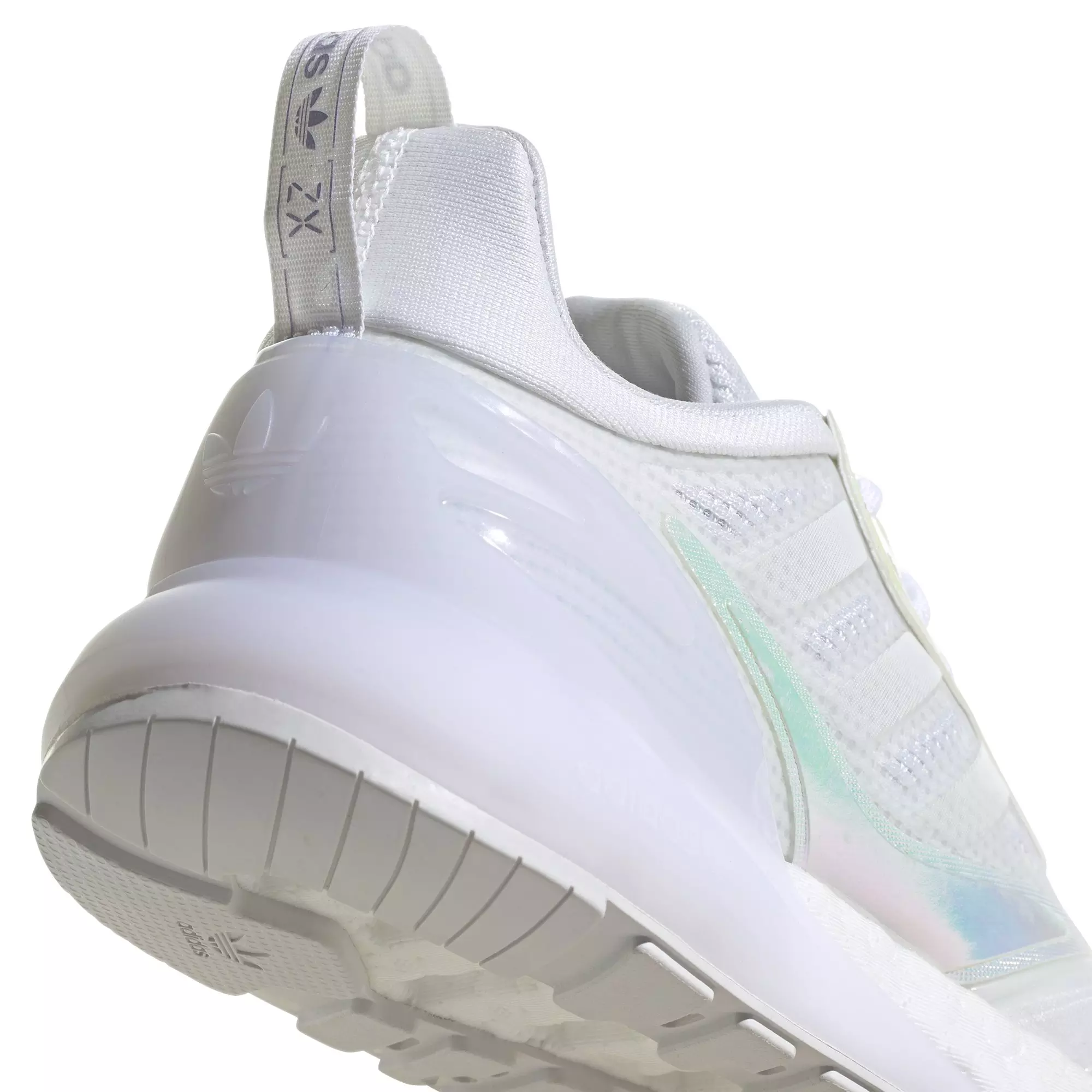 adidas Originals ZX 2K Boost 2.0 "Ftwr White/Violet Tone" Grade School Girls' Shoe - WHITE/PURPLE