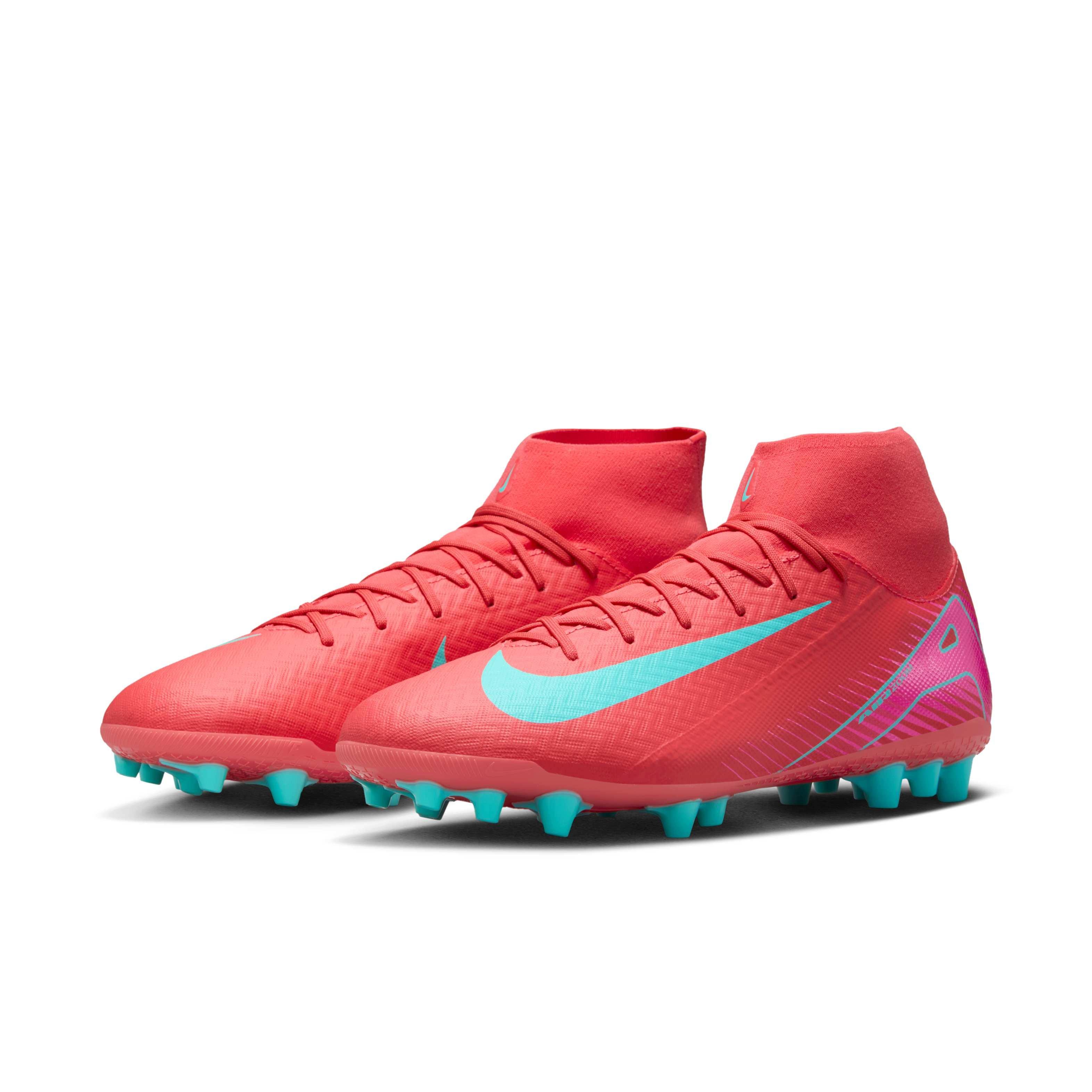 Nike Mercurial Superfly 10 Academy AG "Ember Glow/Aurora Green" Men's Soccer Cleat - EMBER/GREEN Thumbnail View 3