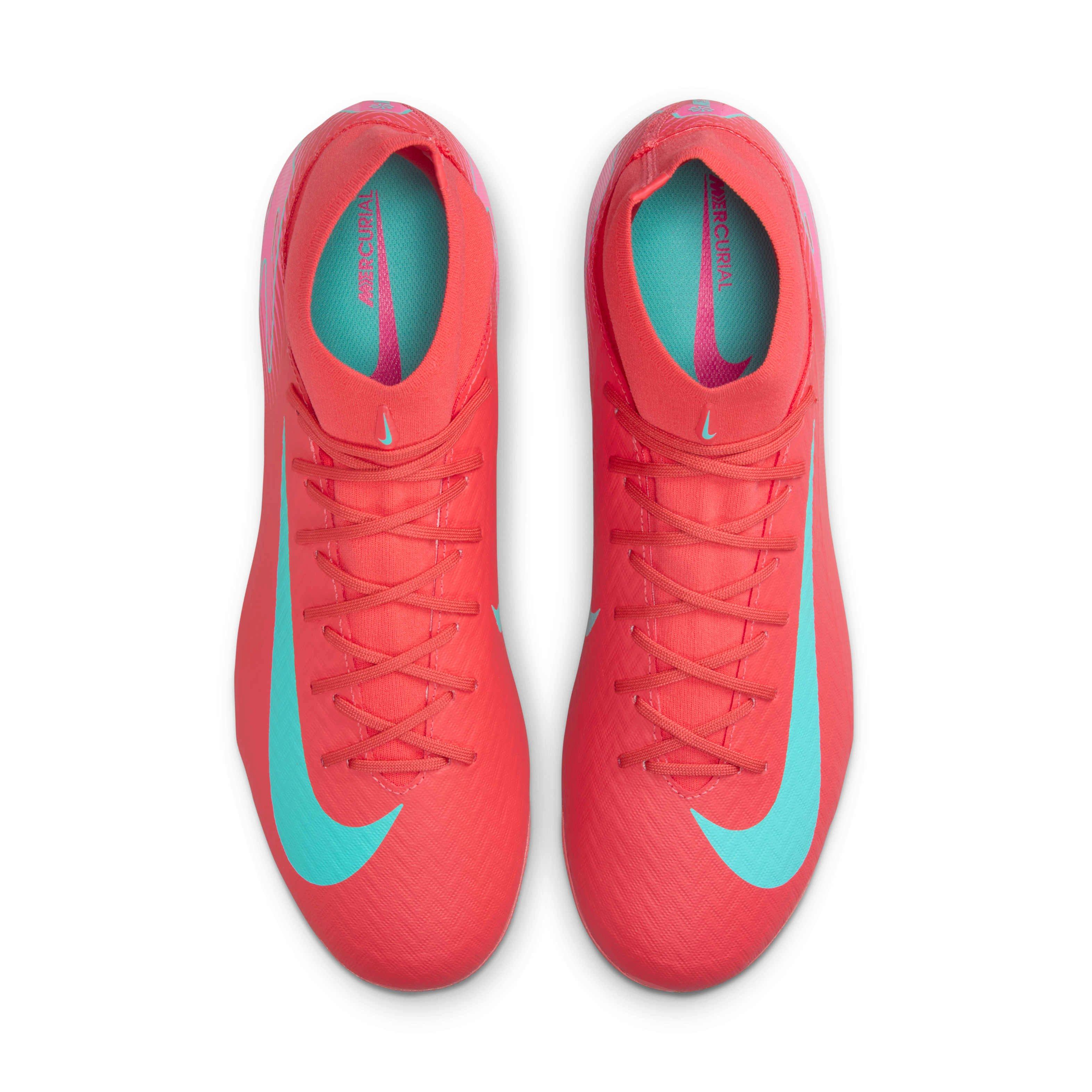 Nike Mercurial Superfly 10 Academy AG "Ember Glow/Aurora Green" Men's Soccer Cleat - EMBER/GREEN Thumbnail View 4