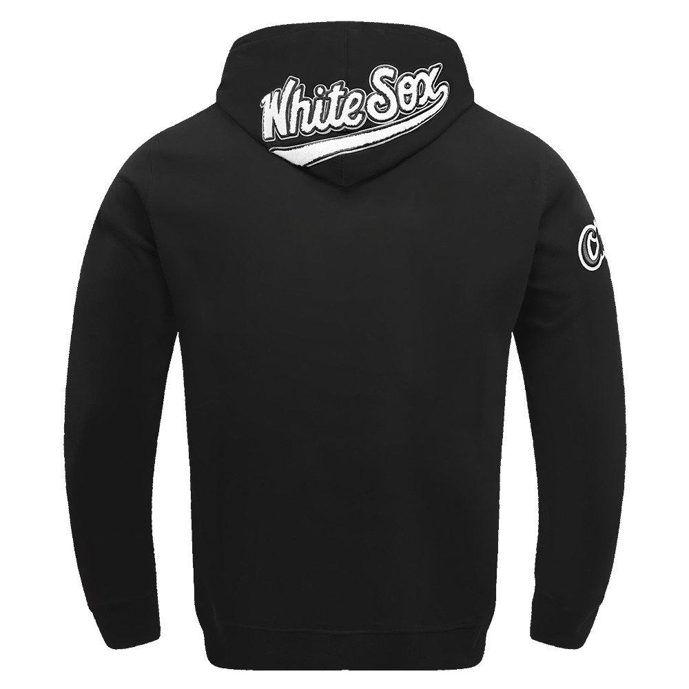Pro Standard Men's MLB Chicago White Sox Old English Pullover Hoodie - Black - BLACK