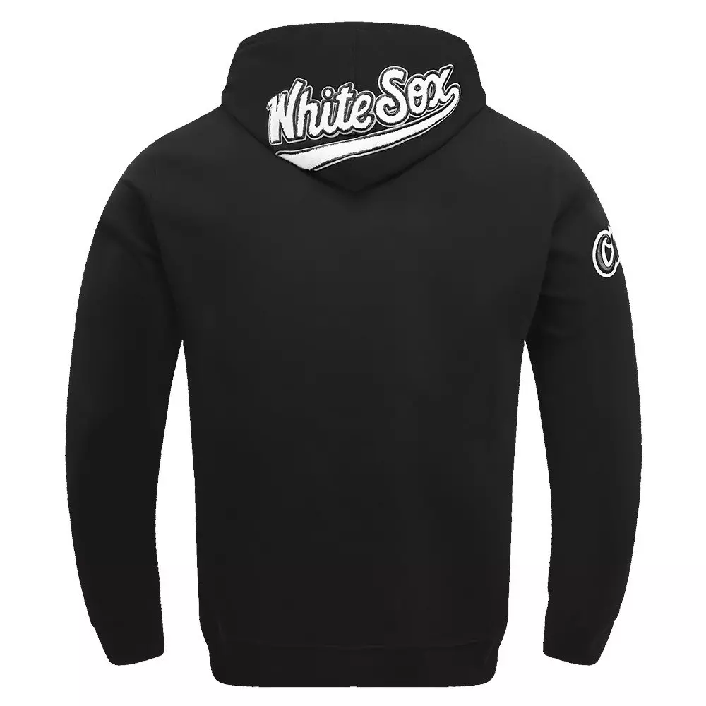 Pro Standard Men's MLB Chicago White Sox Old English Pullover Hoodie - Black - BLACK