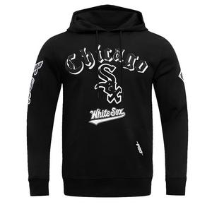 Pro Standard Men's MLB Chicago White Sox Old English Pullover Hoodie - Black - BLACK