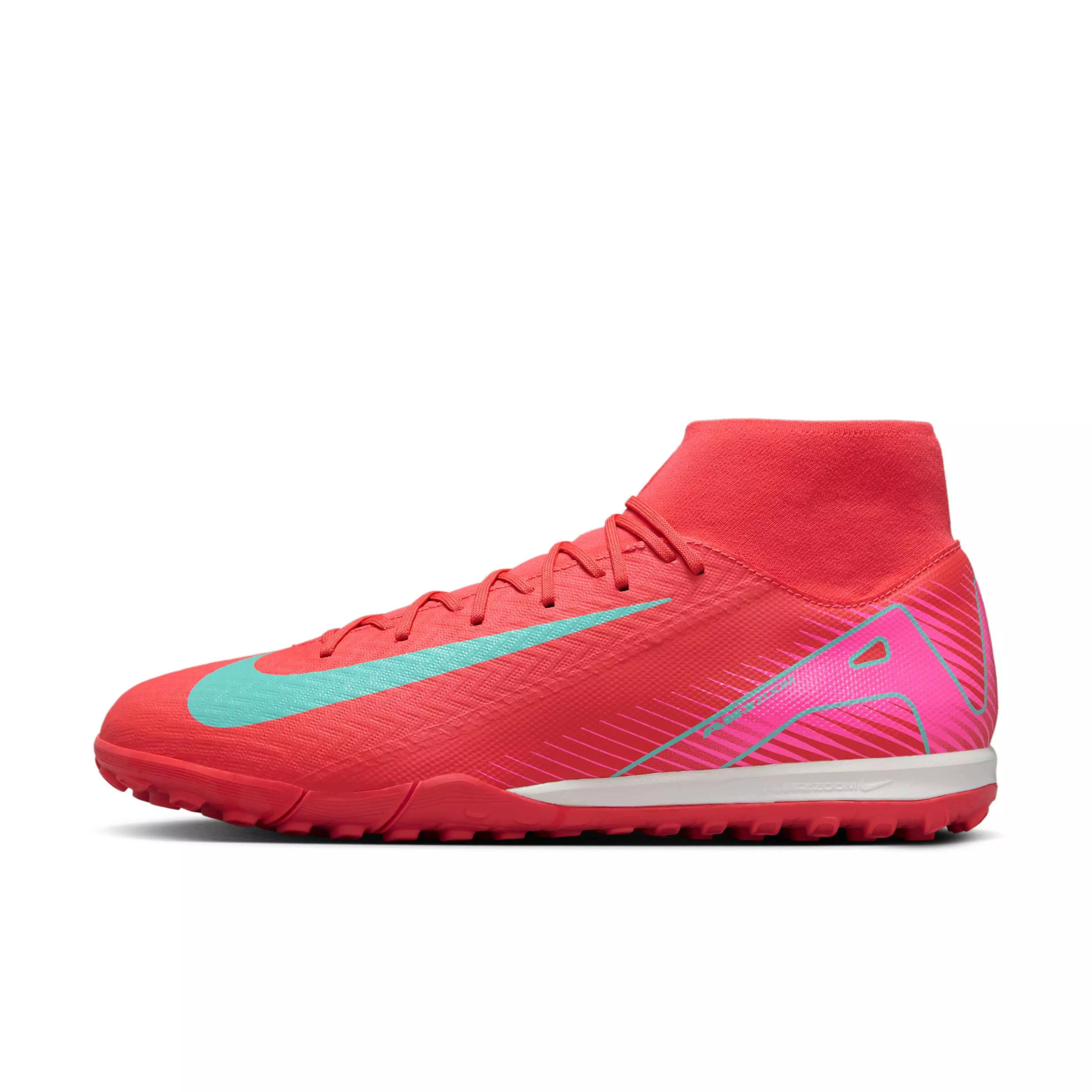 Nike Mercurial Superfly 10 Academy Turf "Ember Glow/Aurora Green" Men's Soccer Shoe - EMBER/GREEN