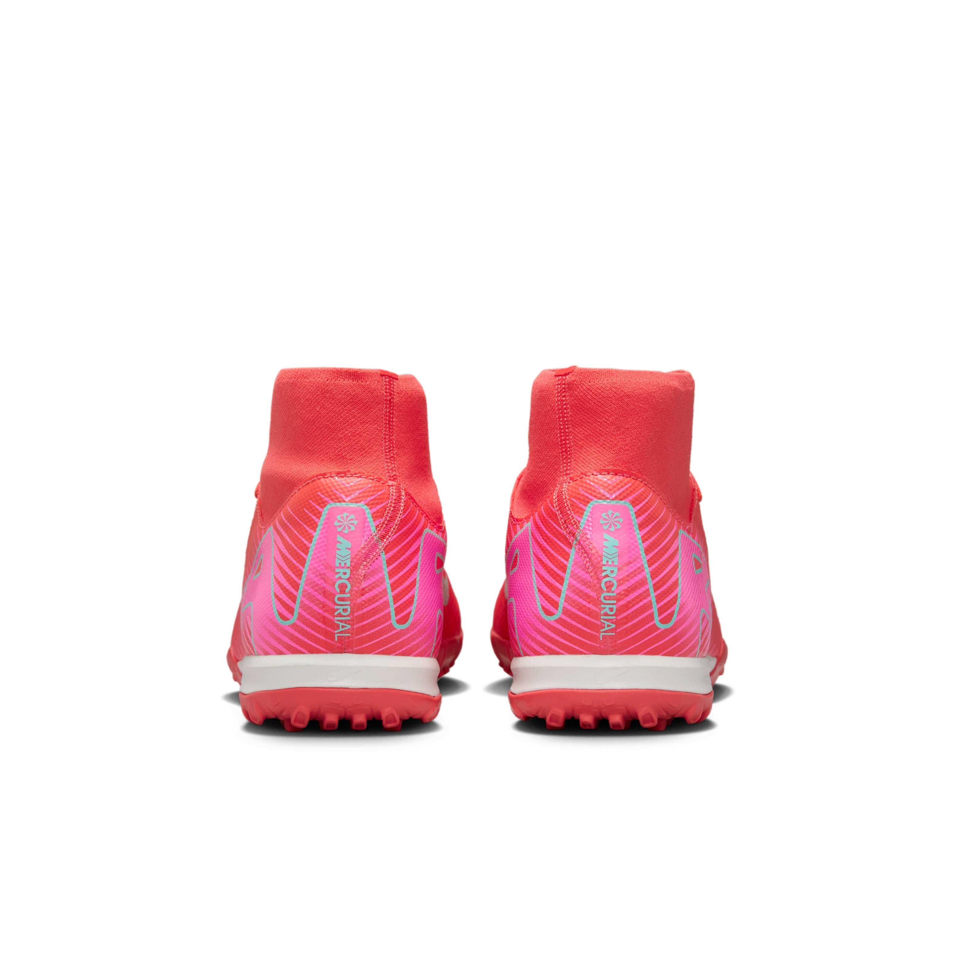 Nike Mercurial Superfly 10 Academy Turf "Ember Glow/Aurora Green" Men's Soccer Shoe - EMBER/GREEN Thumbnail View 5