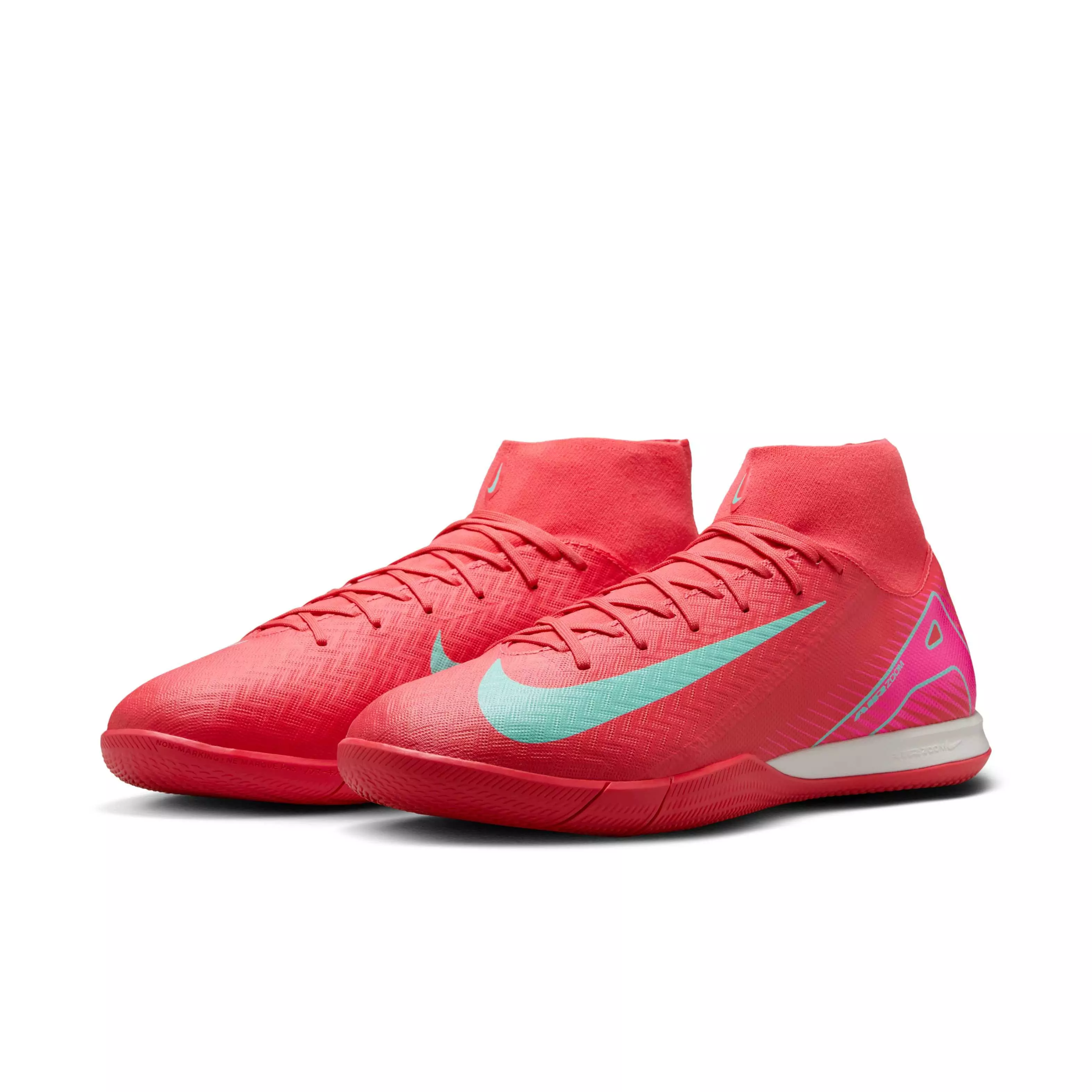 Nike Mercurial Superfly 10 Academy IC "Ember Glow/Aurora Green" Men's Soccer Shoe - EMBER/GREEN