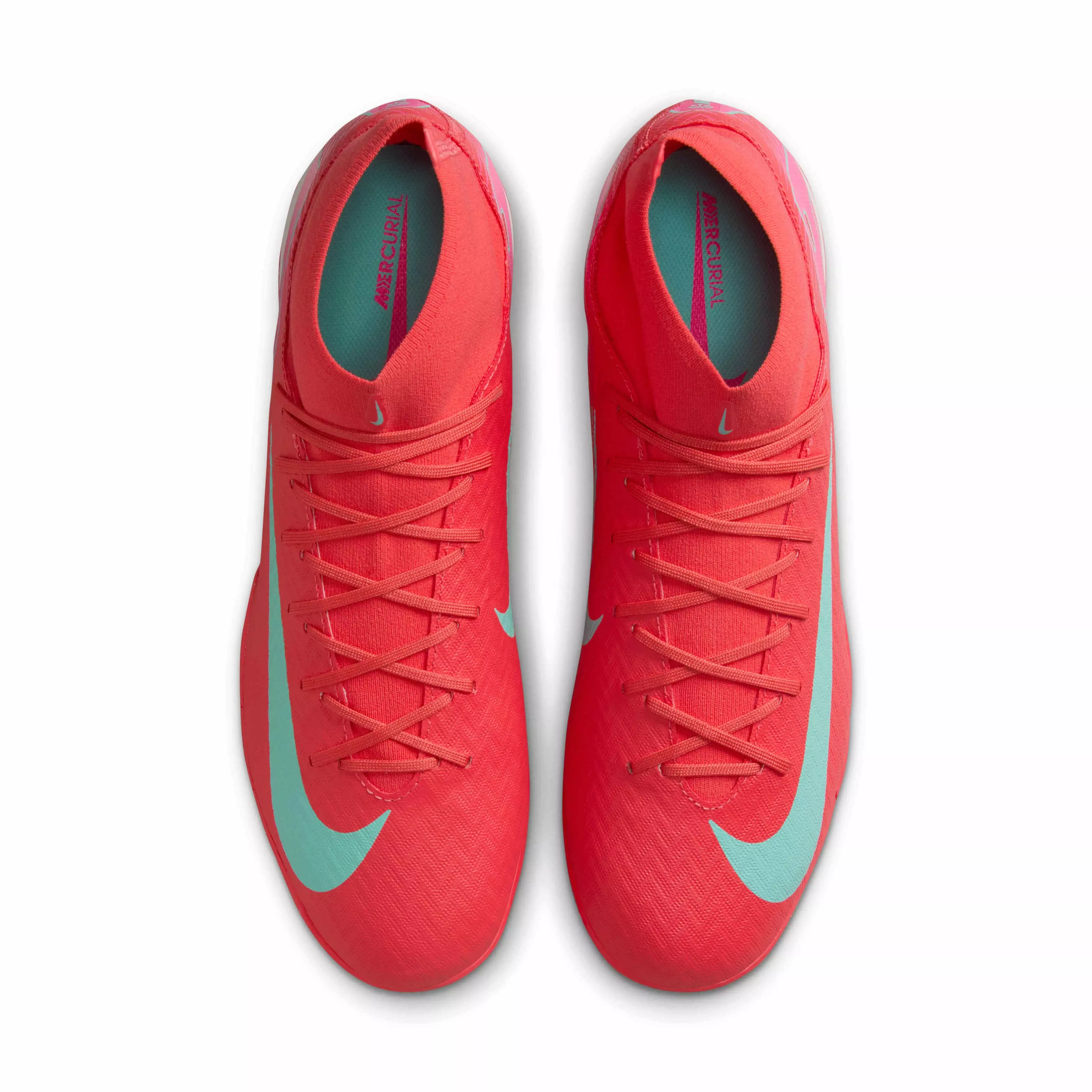 Nike Mercurial Superfly 10 Academy IC "Ember Glow/Aurora Green" Men's Soccer Shoe - EMBER/GREEN