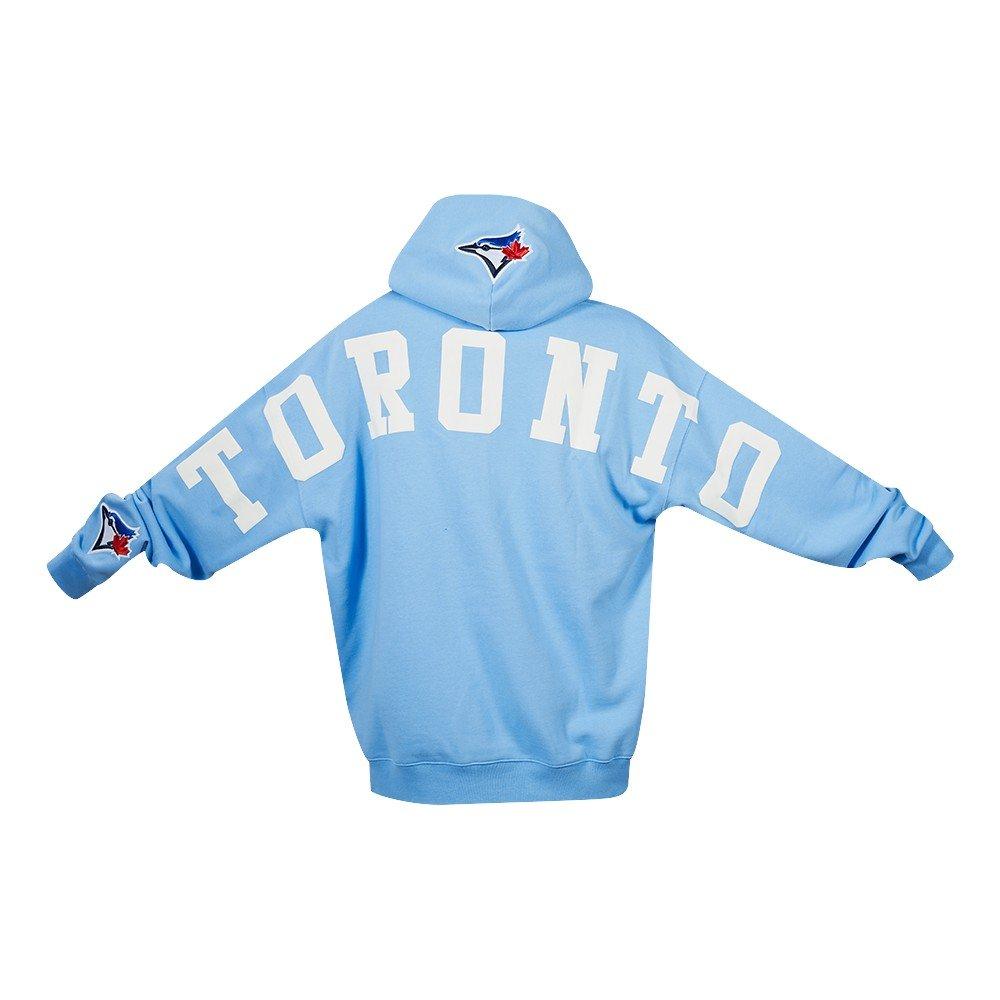 Pro Standard Men's MLB Toronto Blue Jays Wingspan Drop Should Fleece PO Hoodie - Blue - BLUE