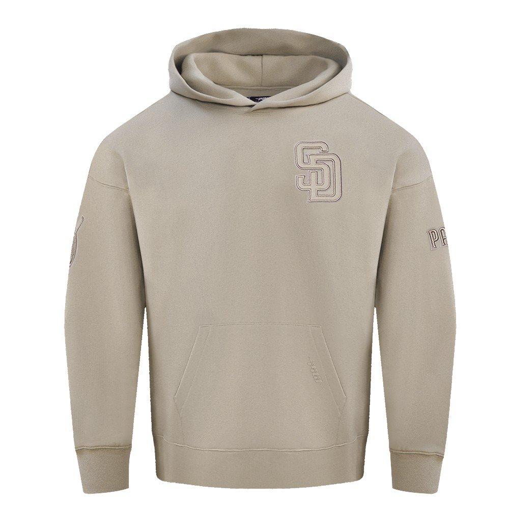 Pro Standard Men's MLB San Diego Padres Neutral Drop Shoulder Pullover Hoodie - Taupe - TAUPE