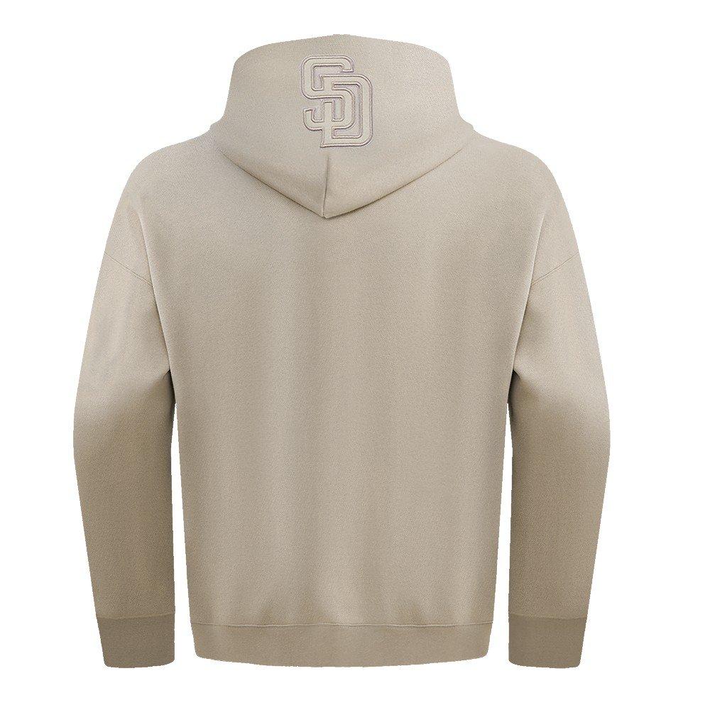 Pro Standard Men's MLB San Diego Padres Neutral Drop Shoulder Pullover Hoodie - Taupe - TAUPE