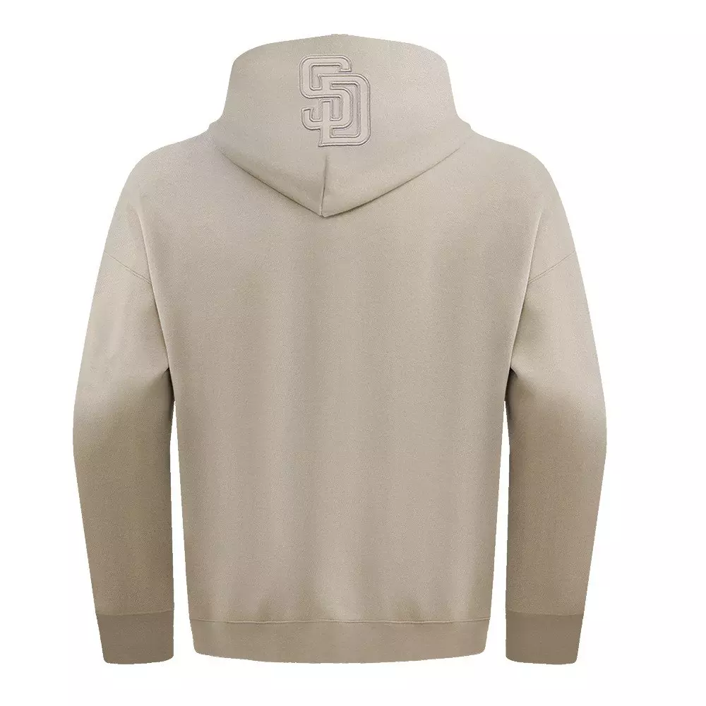 Pro Standard Men's MLB San Diego Padres Neutral Drop Shoulder Pullover Hoodie - Taupe - TAUPE