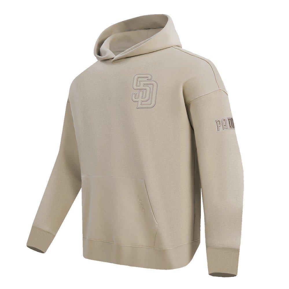 Pro Standard Men's MLB San Diego Padres Neutral Drop Shoulder Pullover Hoodie - Taupe - TAUPE