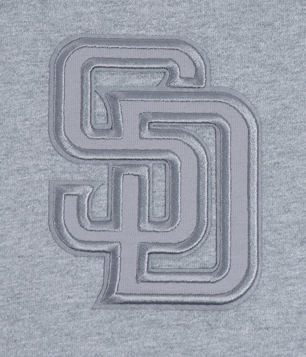 Pro Standard Men's MLB San Diego Padres Neutral Drop Shoulder Pullover Hoodie - Dk Grey - DK GREY