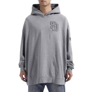 Pro Standard Men's MLB San Diego Padres Neutral Drop Shoulder Pullover Hoodie - Dk Grey - DK GREY