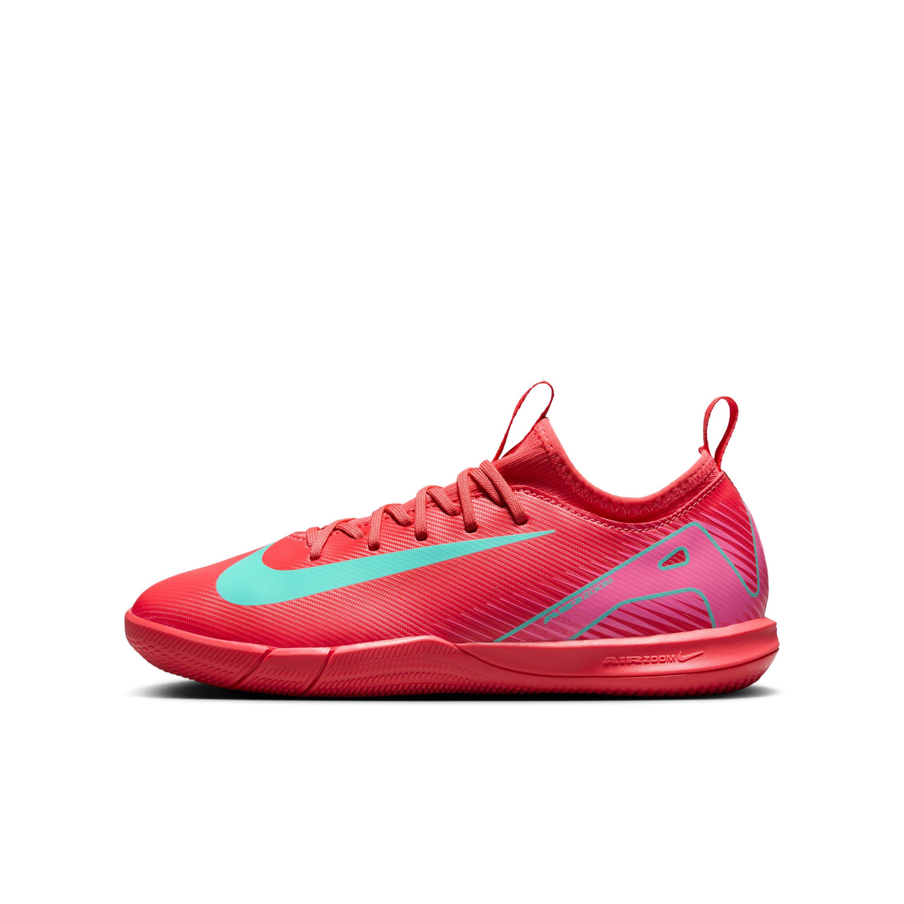 Nike Jr. Mercurial Vapor 16 Academy IC Grade School Kids' "Ember Glow/Aurora Green" Soccer Shoe