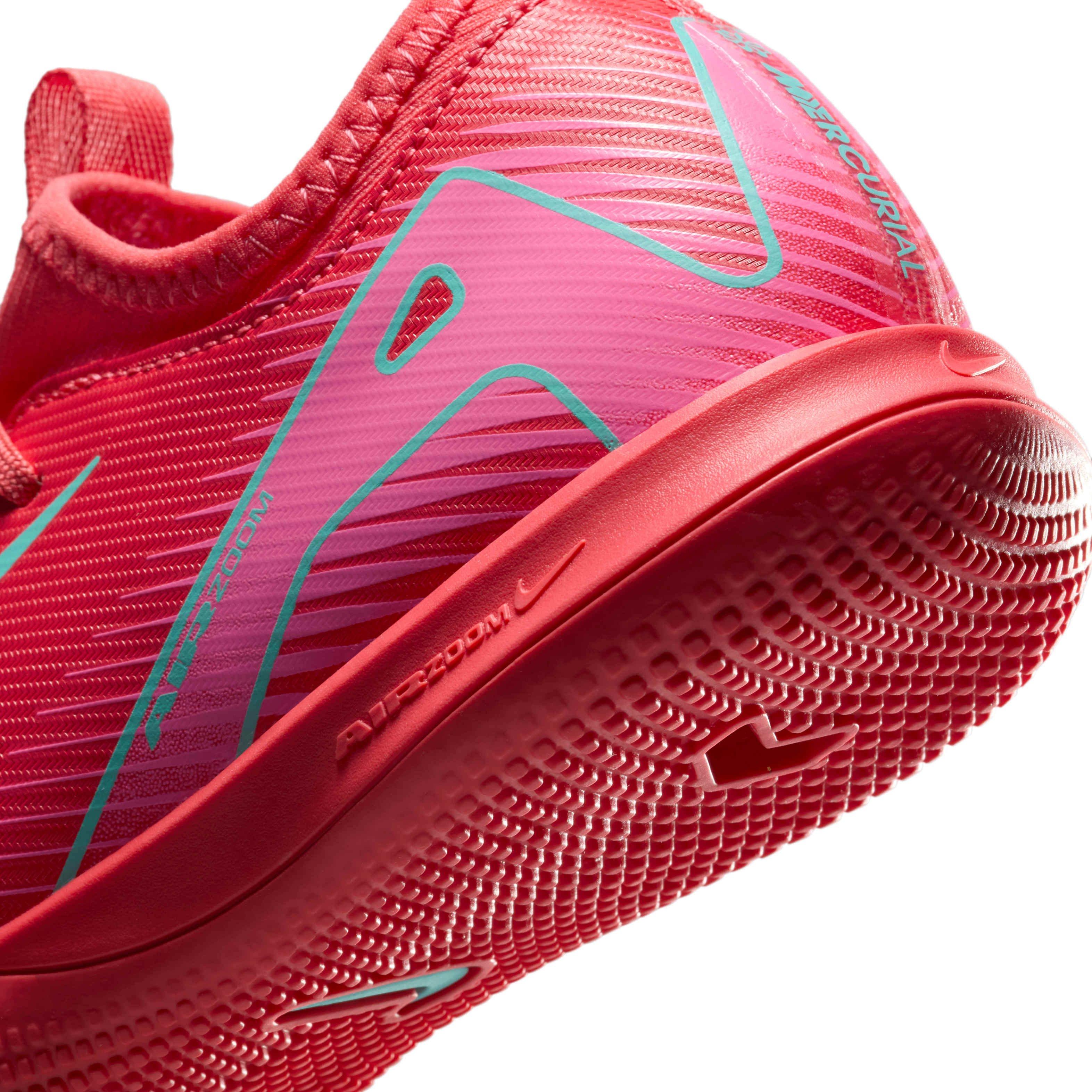 Nike Jr. Mercurial Vapor 16 Academy IC Grade School Kids' "Ember Glow/Aurora Green" Soccer Shoe