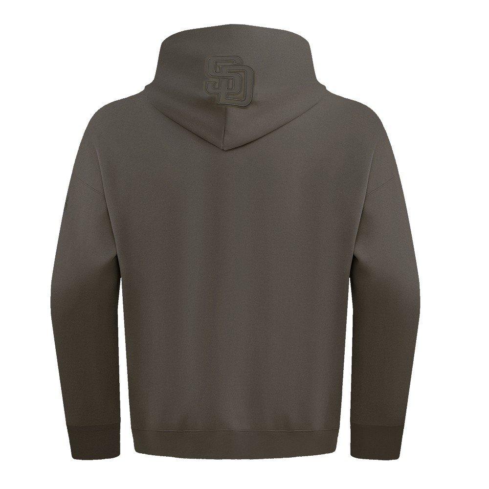 Pro Standard Men's MLB San Diego Padres Neutral Drop Shoulder Pullover Hoodie - Dk Taupe - DK TAUPE