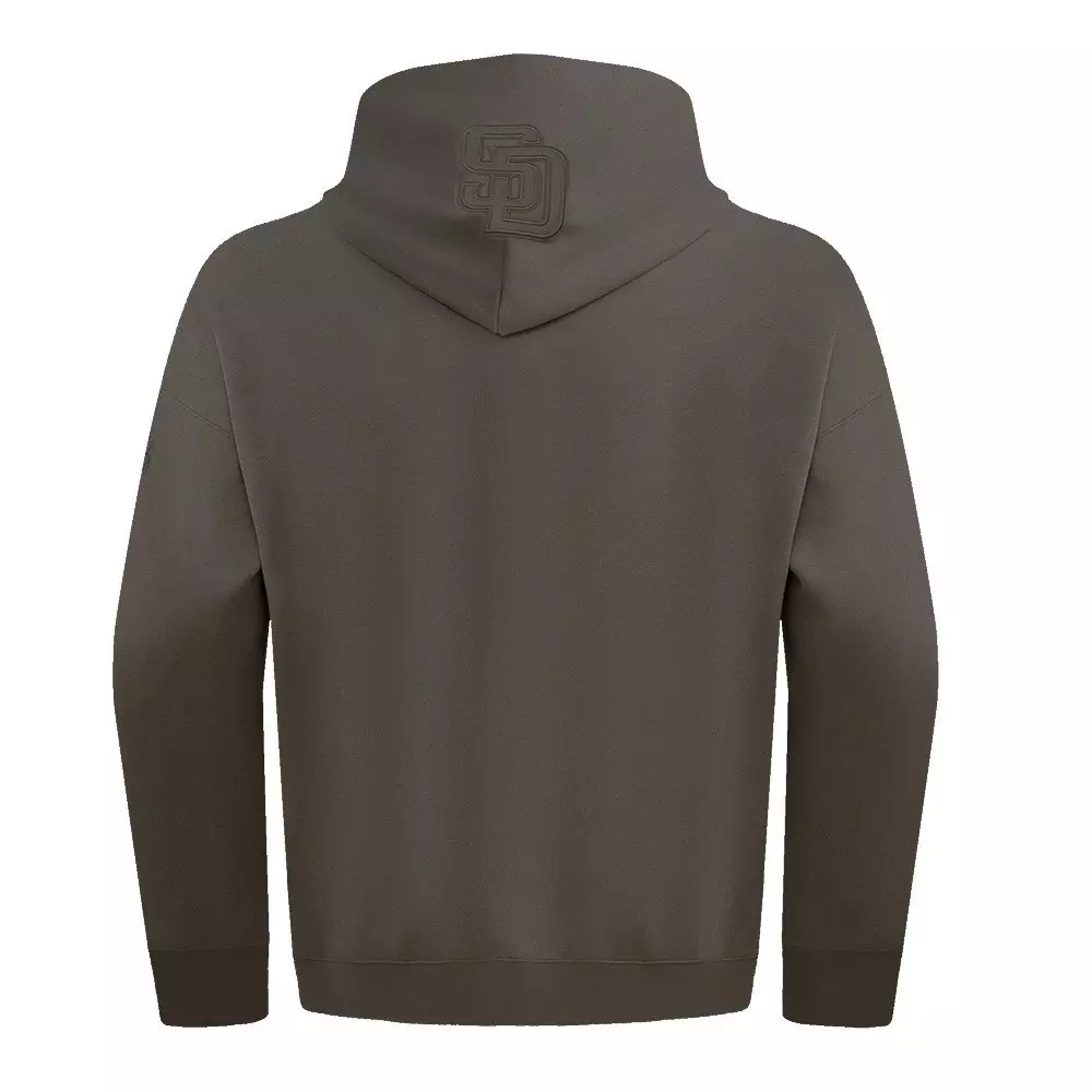 Pro Standard Men's MLB San Diego Padres Neutral Drop Shoulder Pullover Hoodie - Dk Taupe - DK TAUPE