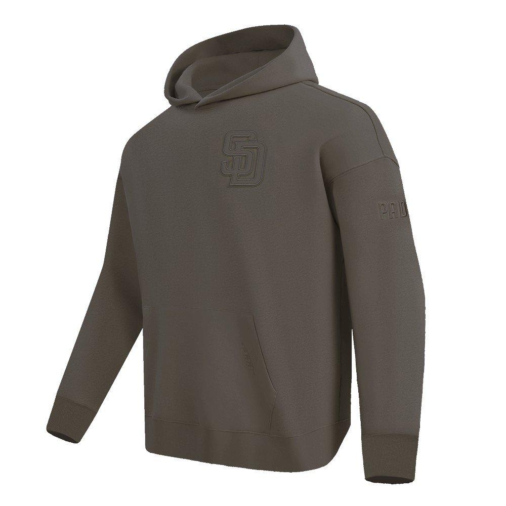 Pro Standard Men's MLB San Diego Padres Neutral Drop Shoulder Pullover Hoodie - Dk Taupe - DK TAUPE