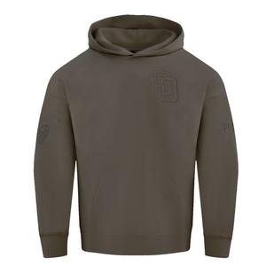 Pro Standard Men's MLB San Diego Padres Neutral Drop Shoulder Pullover Hoodie - Dk Taupe - DK TAUPE
