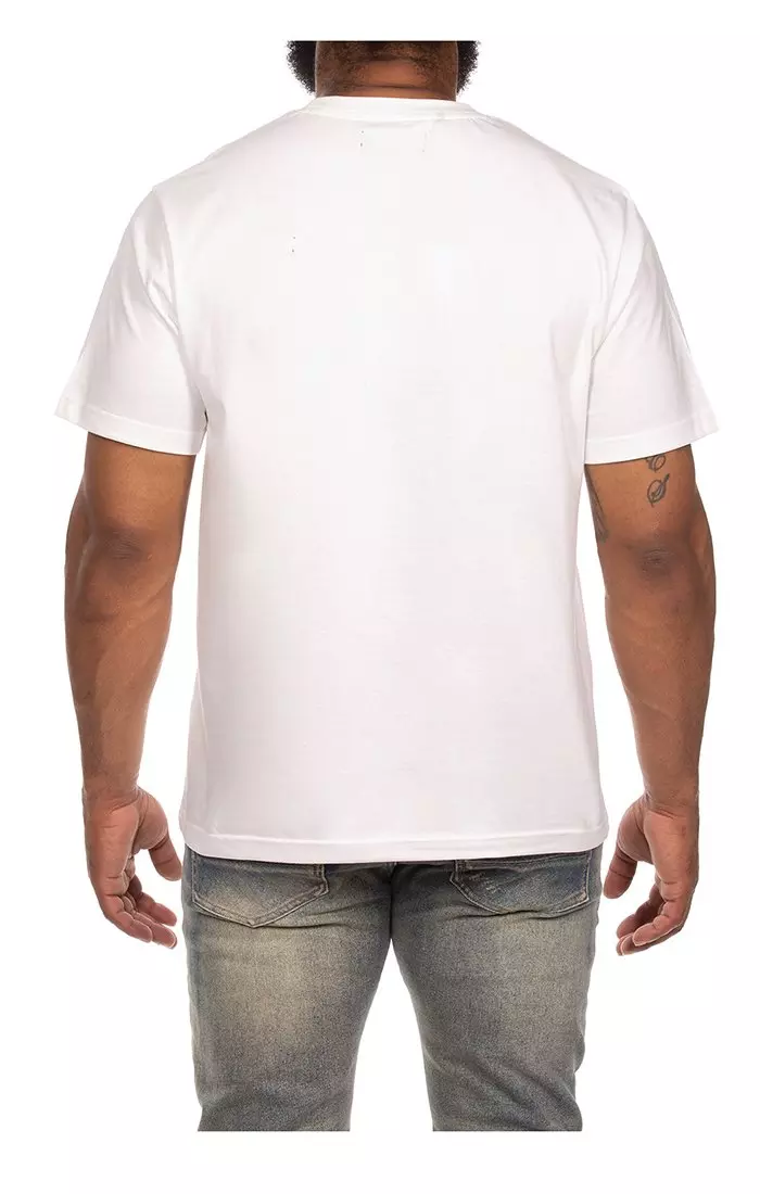 AKOO Men's Comet Short Sleeve Knit T-Shirt - WHITE