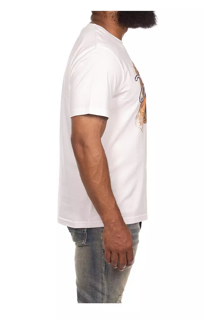 AKOO Men's Comet Short Sleeve Knit T-Shirt - WHITE