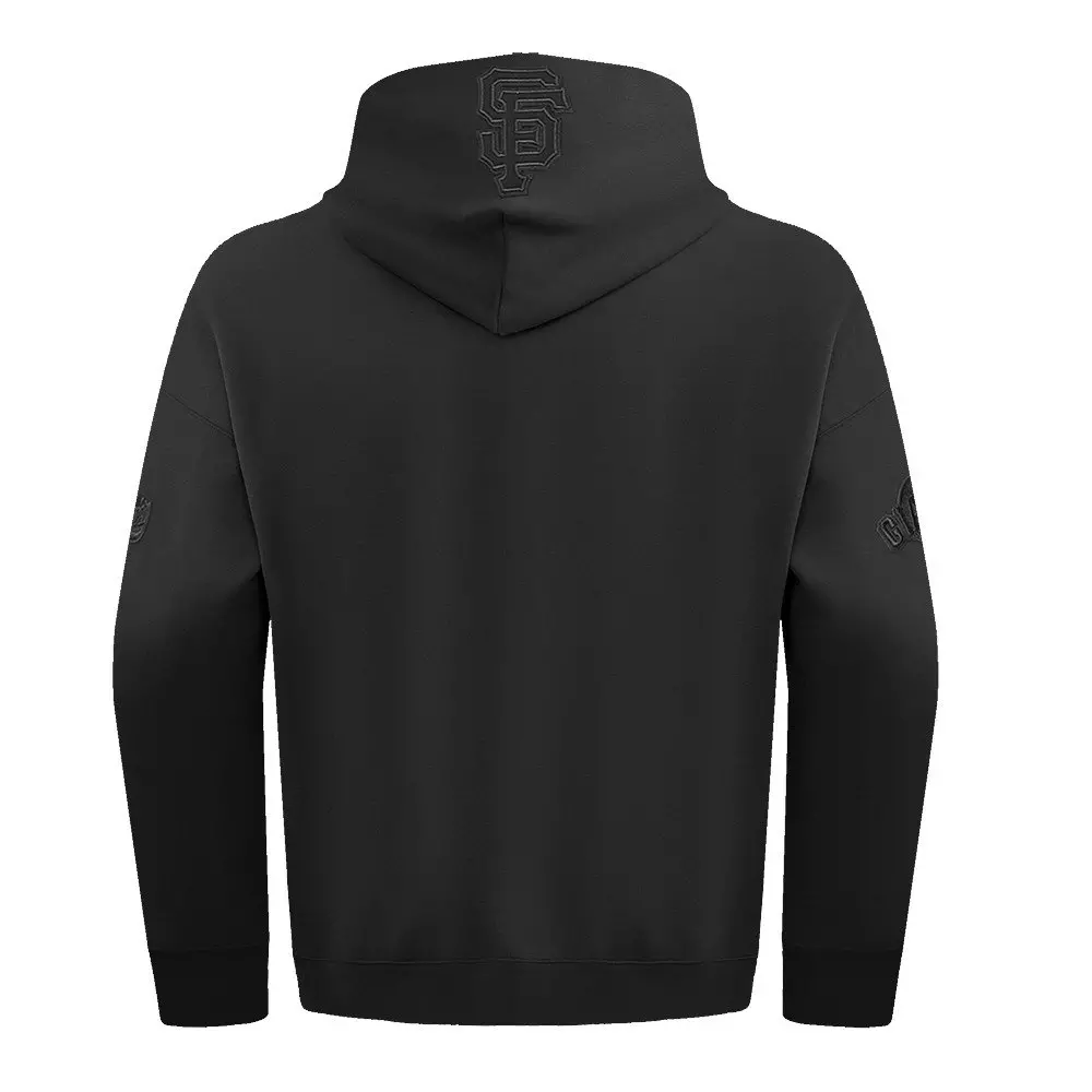 Pro Standard Men's MLB San Francisco Giants Neutral Drop Shoulder Pullover Hoodie - Black - BLACK