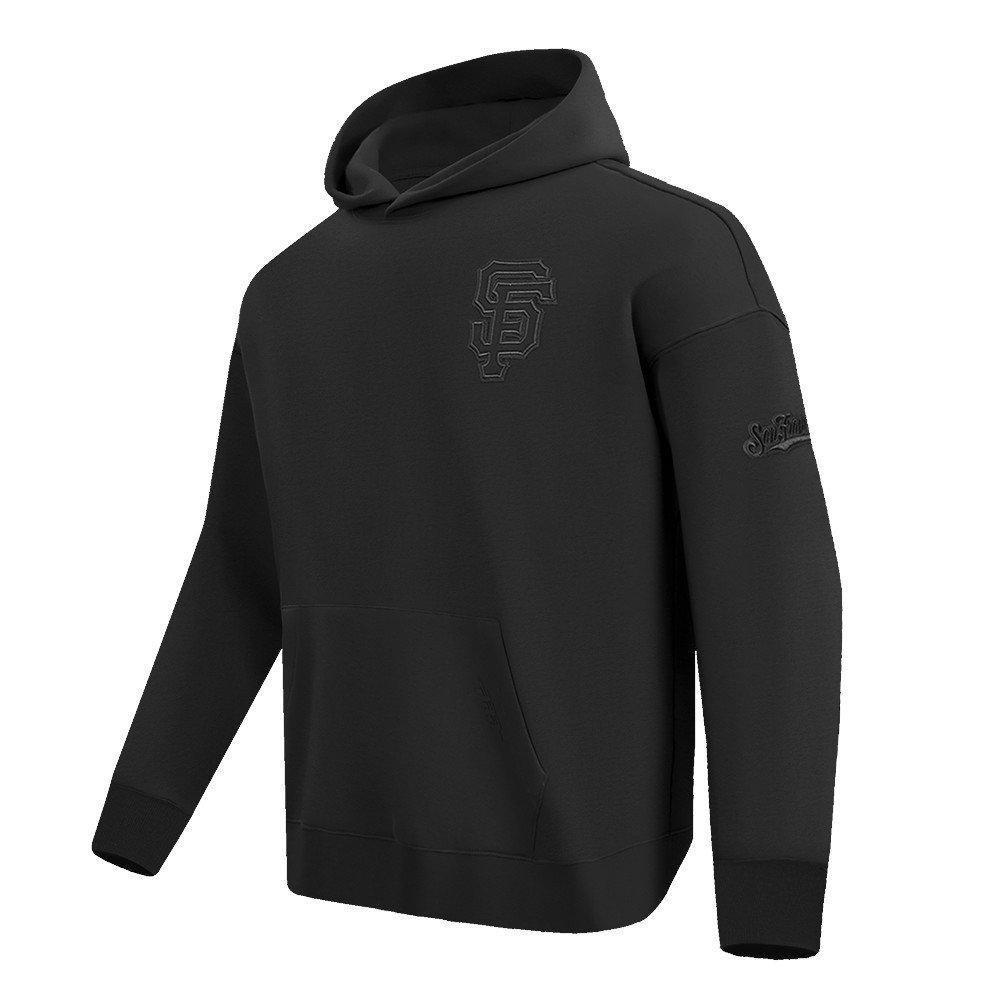 Pro Standard Men's MLB San Francisco Giants Neutral Drop Shoulder Pullover Hoodie - Black - BLACK