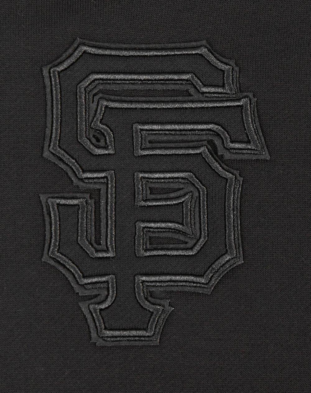 Pro Standard Men's MLB San Francisco Giants Neutral Drop Shoulder Pullover Hoodie - Black - BLACK