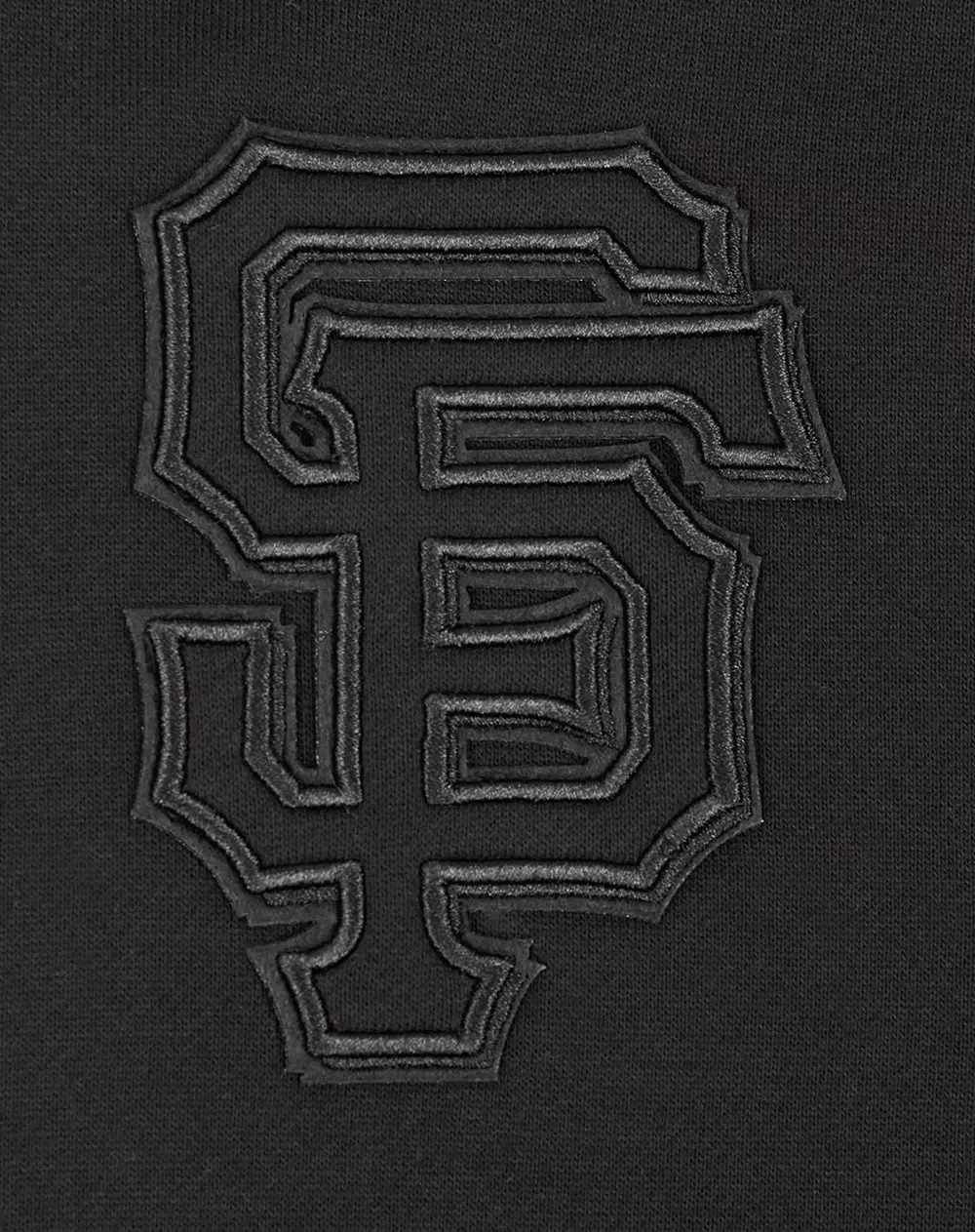 Pro Standard Men's MLB San Francisco Giants Neutral Drop Shoulder Pullover Hoodie - Black - BLACK