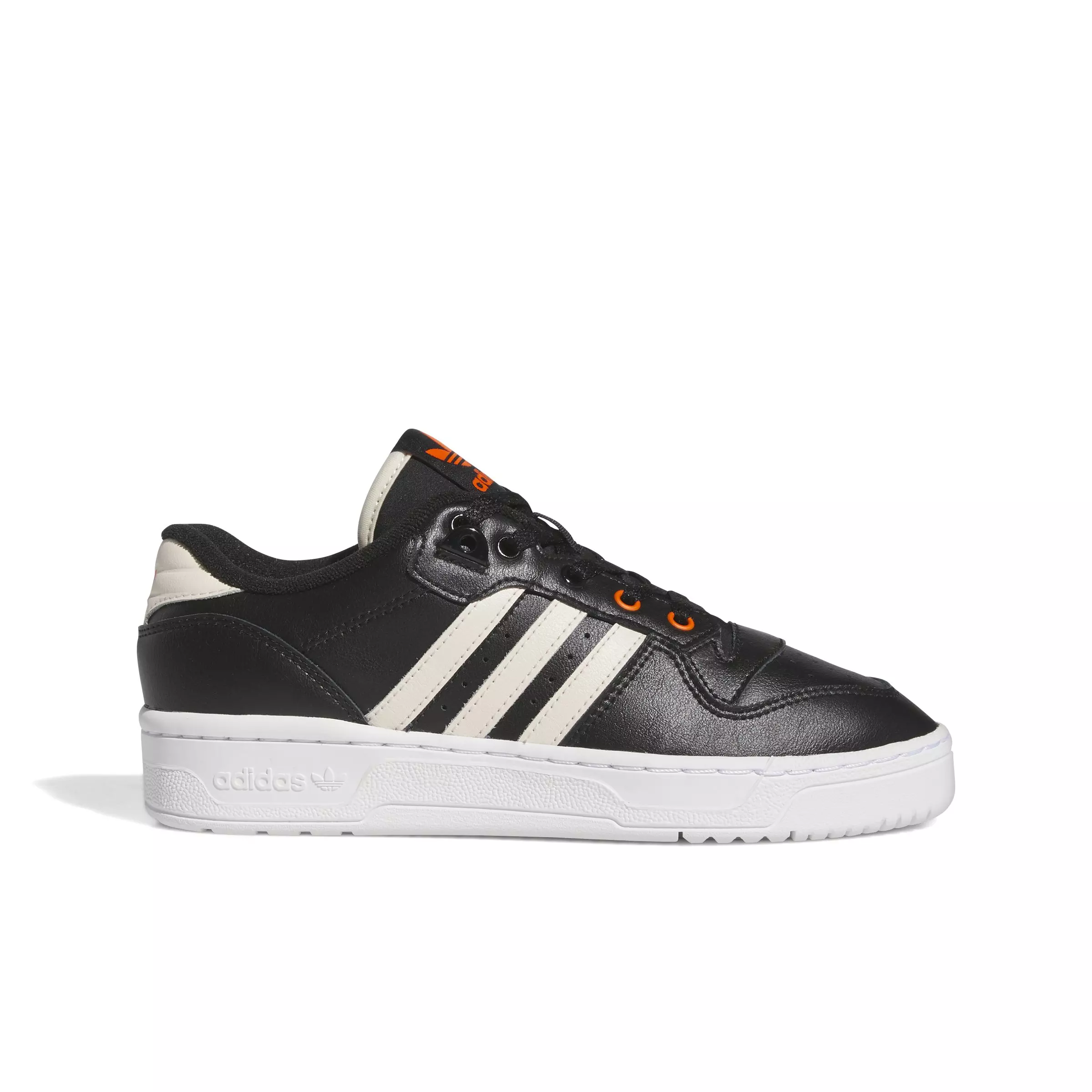 adidas Rivalry Low "Core Black/Wonder White/Impact Orange" Women's Shoe - BLACK/WHITE/ORANGE