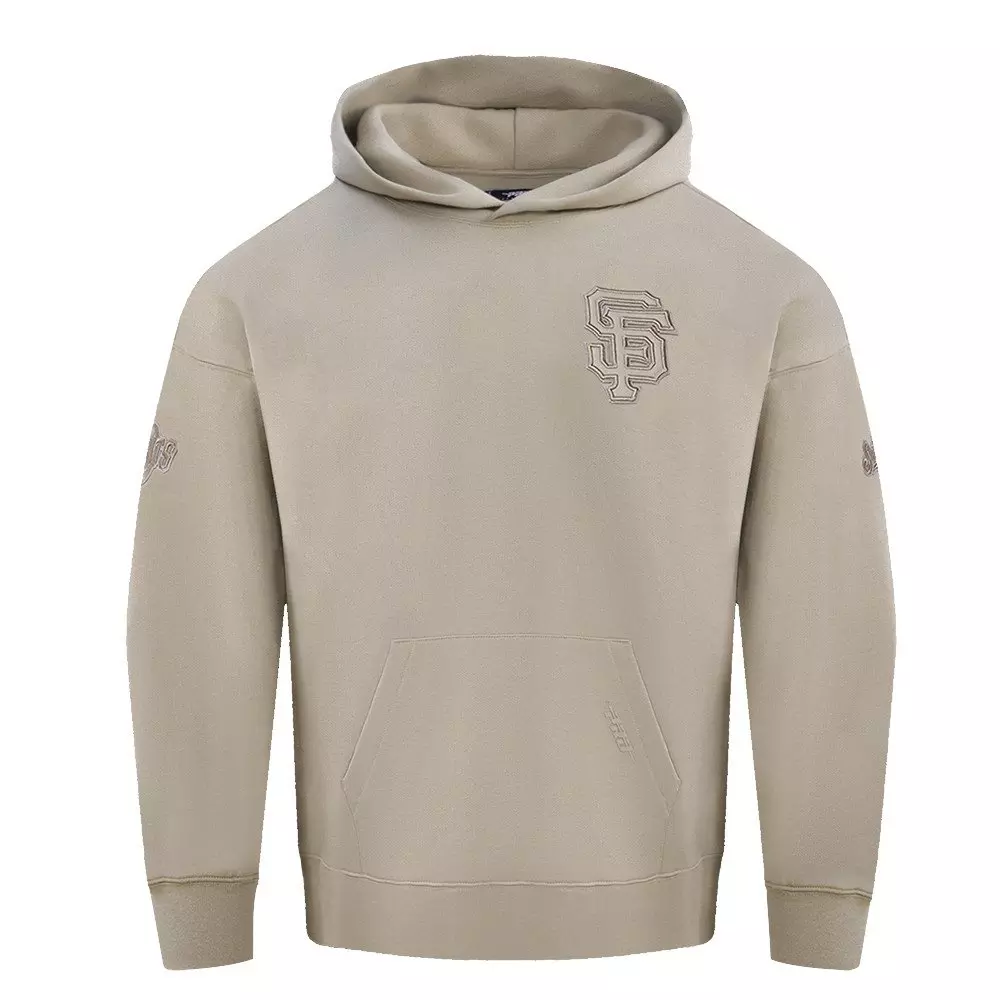 Pro Standard Men's MLB San Francisco Giants Neutral Drop Shoulder Pullover Hoodie - Taupe - TAUPE
