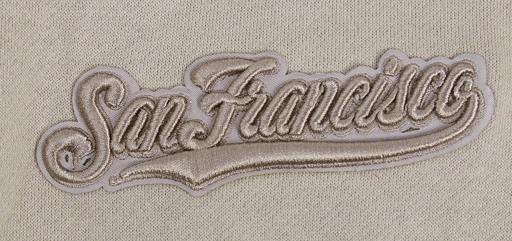 Pro Standard Men's MLB San Francisco Giants Neutral Drop Shoulder Pullover Hoodie - Taupe - TAUPE