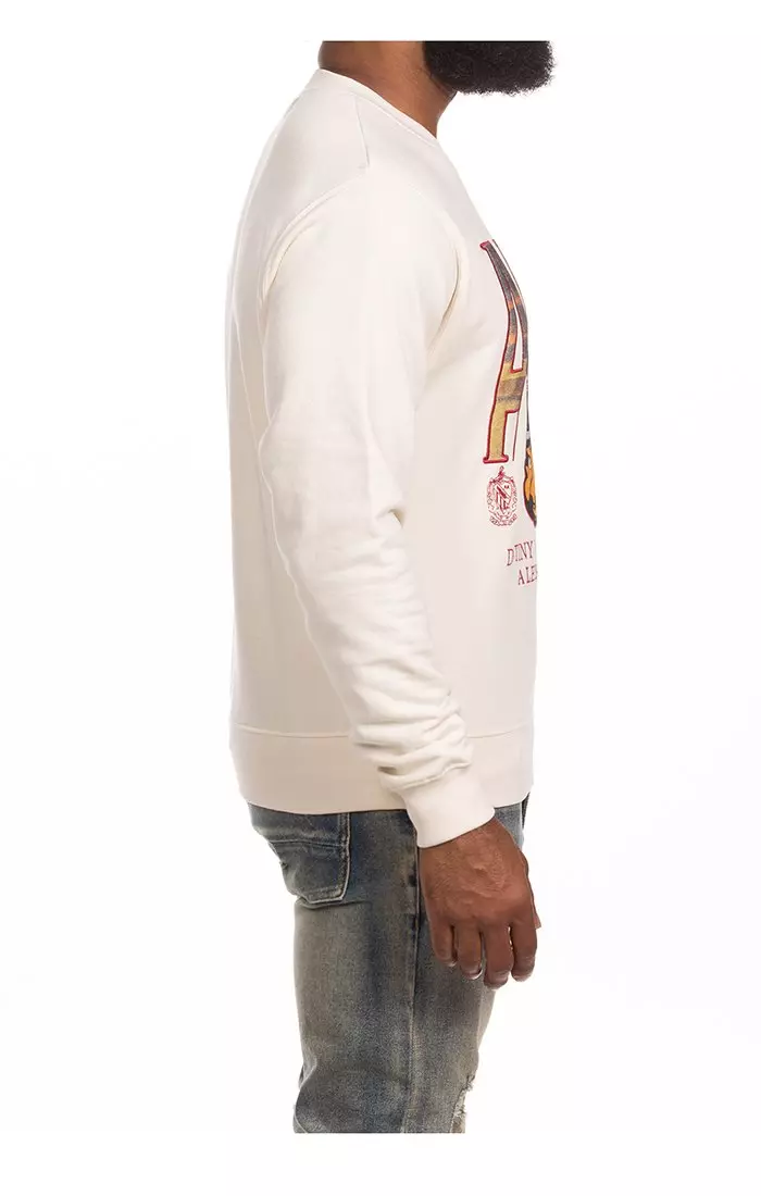 AKOO Men's Slick Fleece Sweatshirt - WHITE