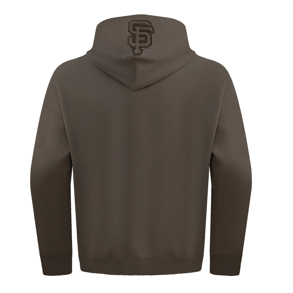 Pro Standard Men's MLB San Francisco Giants Neutral Drop Shoulder Pullover Hoodie - Dk Taupe - DK TAUPE