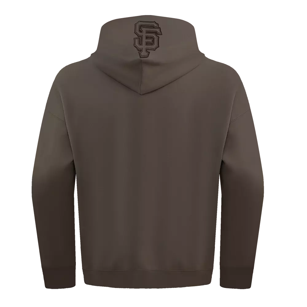 Pro Standard Men's MLB San Francisco Giants Neutral Drop Shoulder Pullover Hoodie - Dk Taupe - DK TAUPE