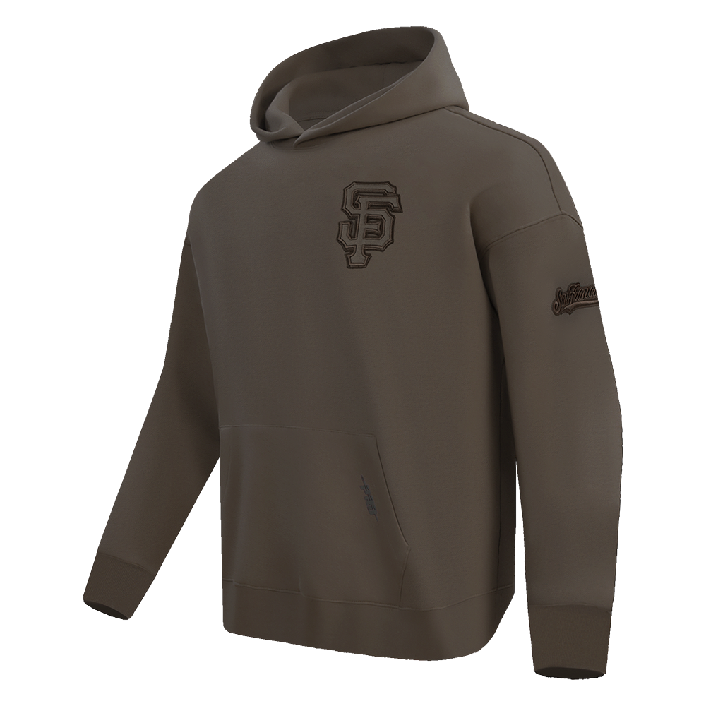Pro Standard Men's MLB San Francisco Giants Neutral Drop Shoulder Pullover Hoodie - Dk Taupe - DK TAUPE