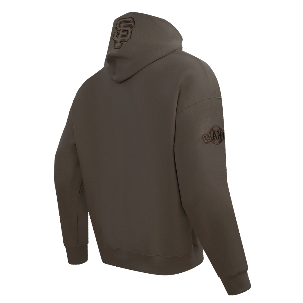 Pro Standard Men's MLB San Francisco Giants Neutral Drop Shoulder Pullover Hoodie - Dk Taupe - DK TAUPE