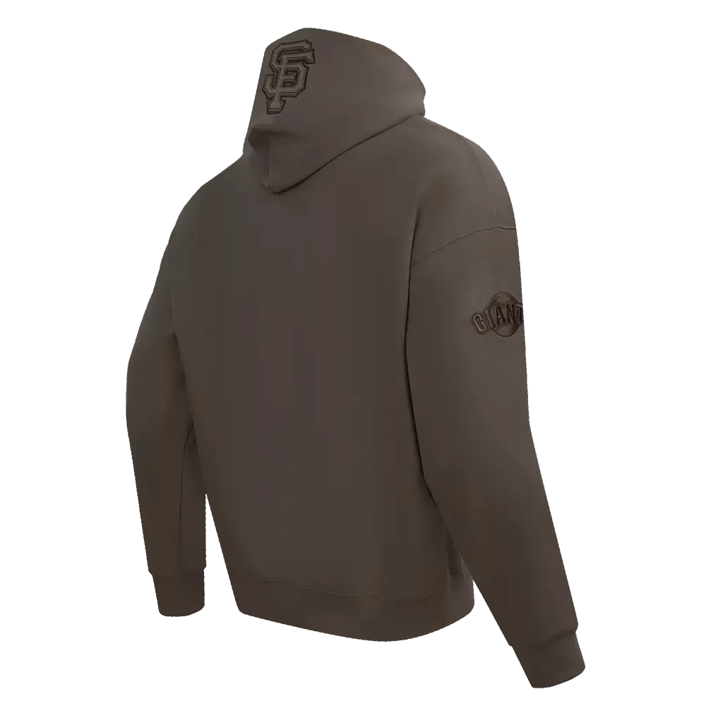 Pro Standard Men's MLB San Francisco Giants Neutral Drop Shoulder Pullover Hoodie - Dk Taupe - DK TAUPE