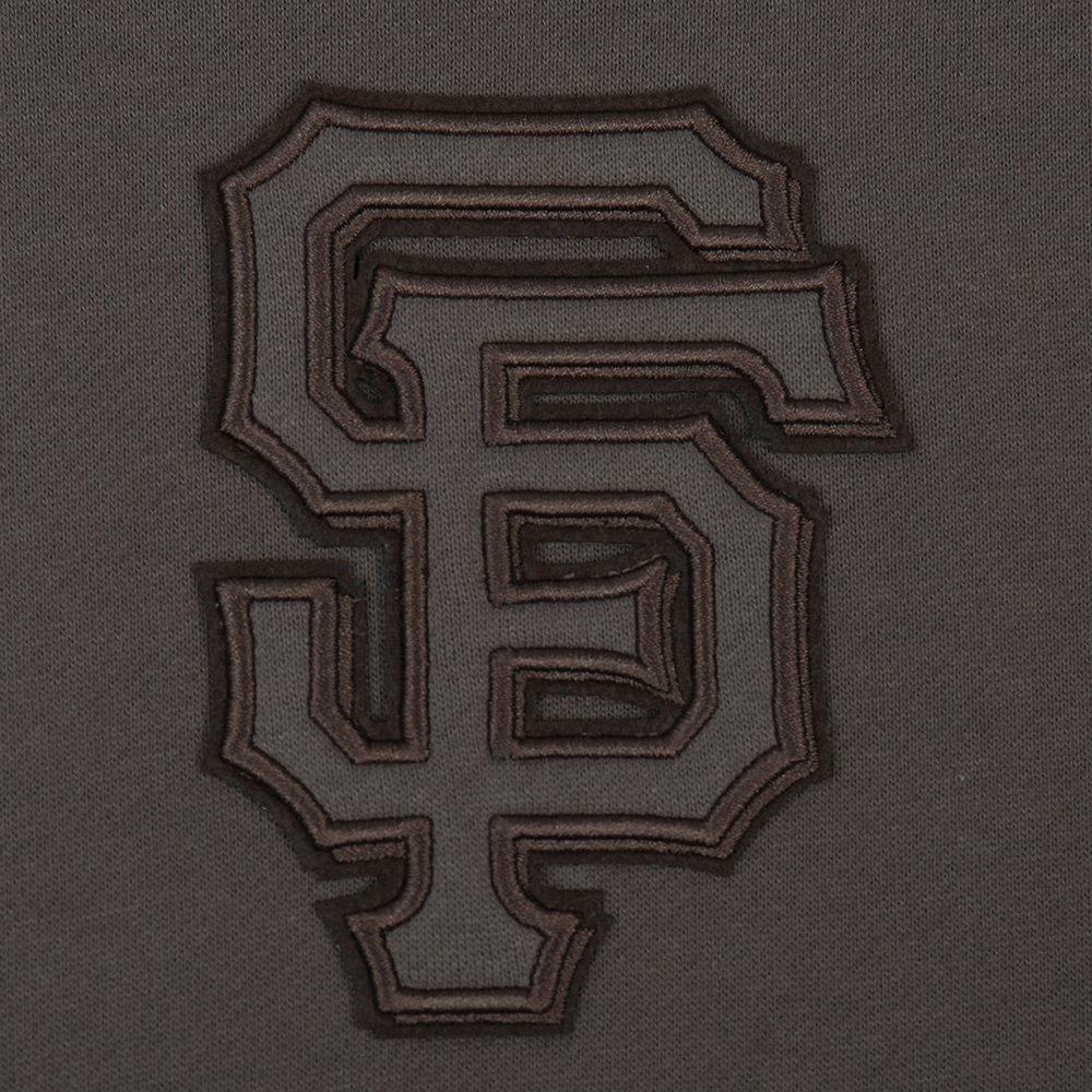 Pro Standard Men's MLB San Francisco Giants Neutral Drop Shoulder Pullover Hoodie - Dk Taupe - DK TAUPE