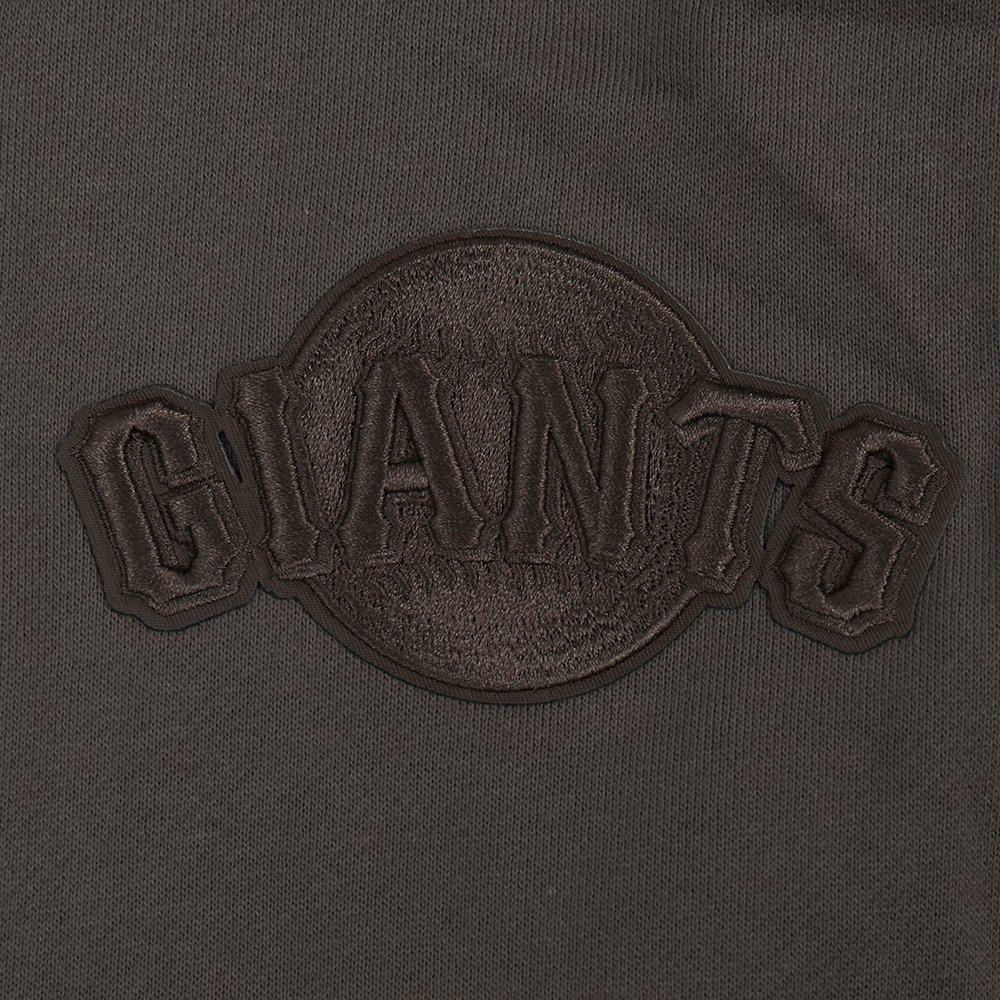 Pro Standard Men's MLB San Francisco Giants Neutral Drop Shoulder Pullover Hoodie - Dk Taupe - DK TAUPE