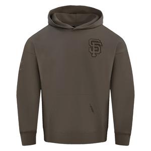 Pro Standard Men's MLB San Francisco Giants Neutral Drop Shoulder Pullover Hoodie - Dk Taupe - DK TAUPE
