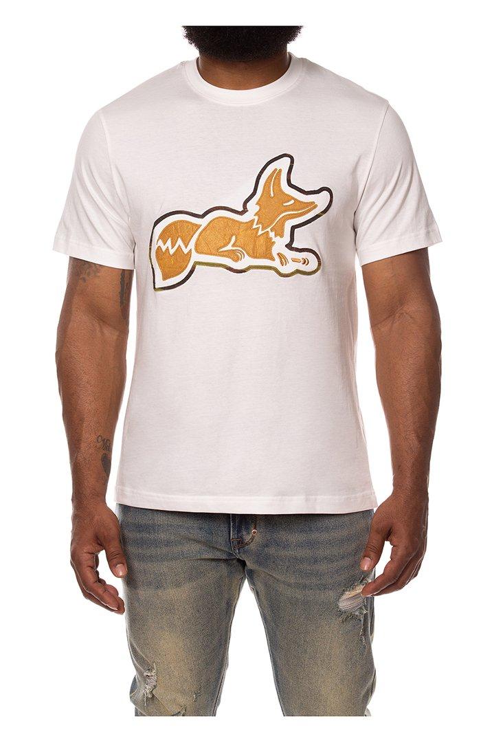 AKOO Men's Dusk Snobby Short Sleeve Knit T-Shirt - WHITE Thumbnail View 1