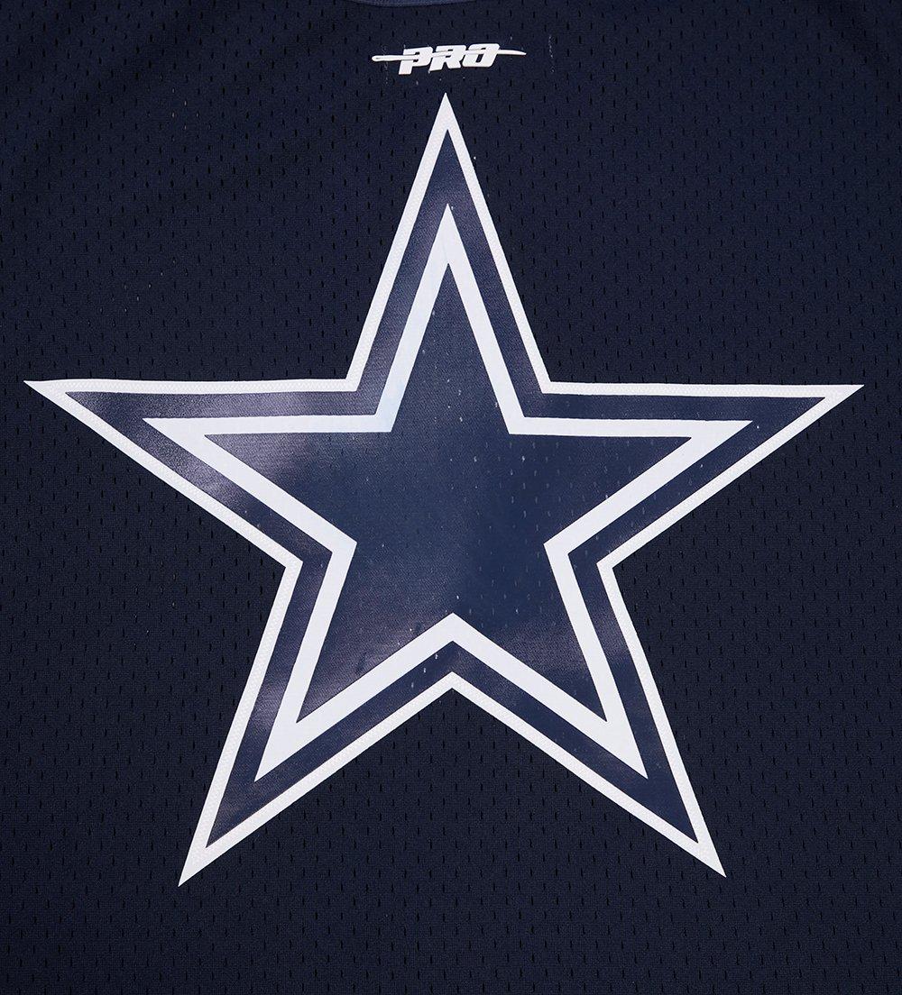 Pro Standard Men's NFL Dallas Cowboys Logo Classic Mesh Button Down Jersey - Navy - NAVY